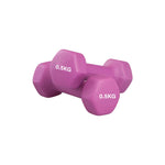 Neoprene Hex Dumbbells Pair & Set (0.5kg–10kg) – Anti-Roll, Non-Slip Grip, Strength Training Weights