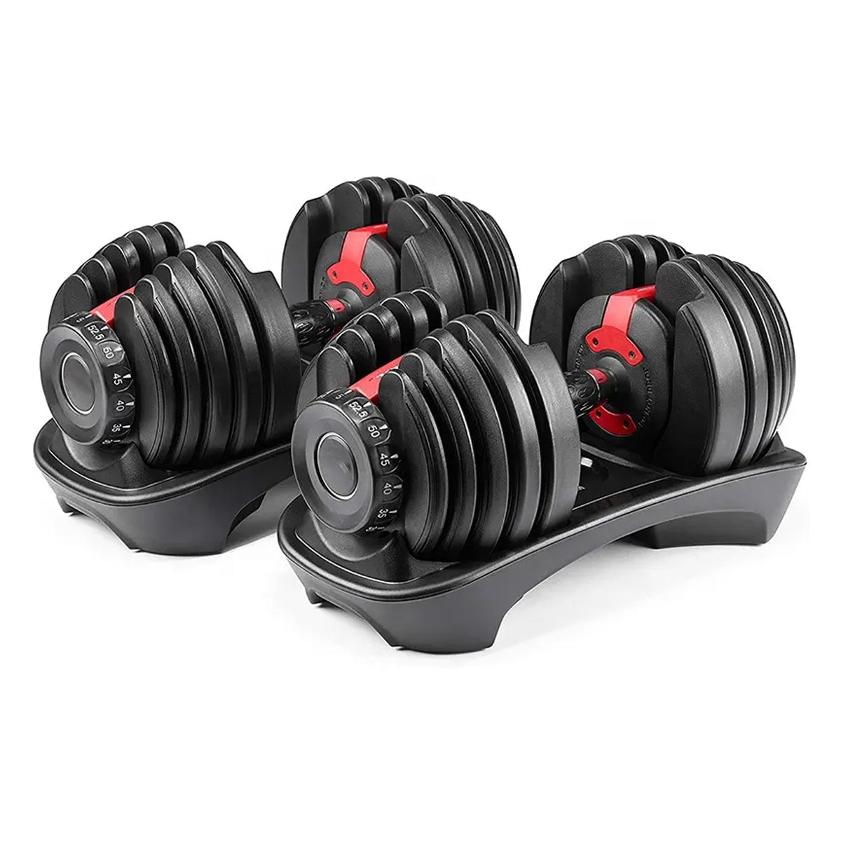 40kg Adjustable Dumbbell Set – Single or Pair with Optional Rack & Bench | Smart Home Gym Solution