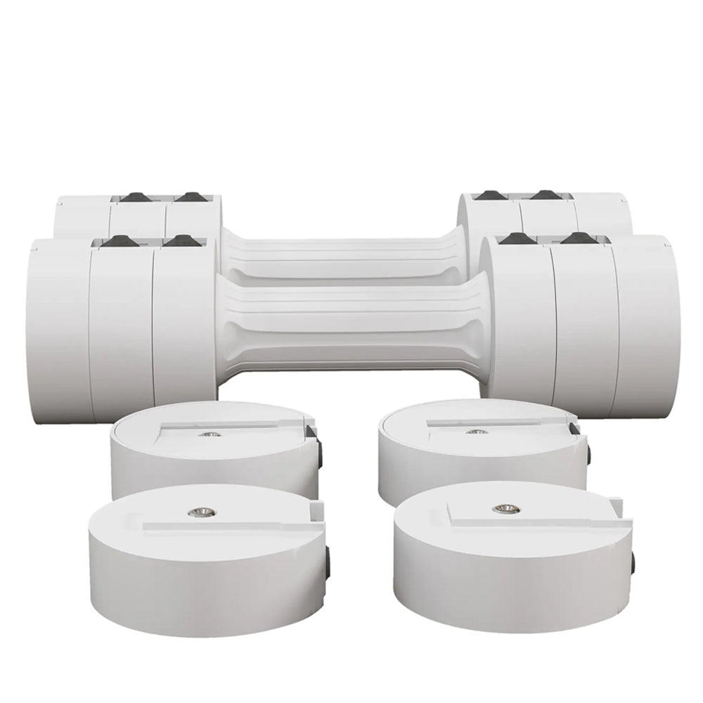 Adjustable Dumbbells Pair – 2.5kg to 10kg with 3kg Increments, Non-Slip Handle, Steel Hand Weights for Home Gym