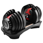 40kg Adjustable Dumbbell Set – Single or Pair with Optional Rack & Bench | Smart Home Gym Solution