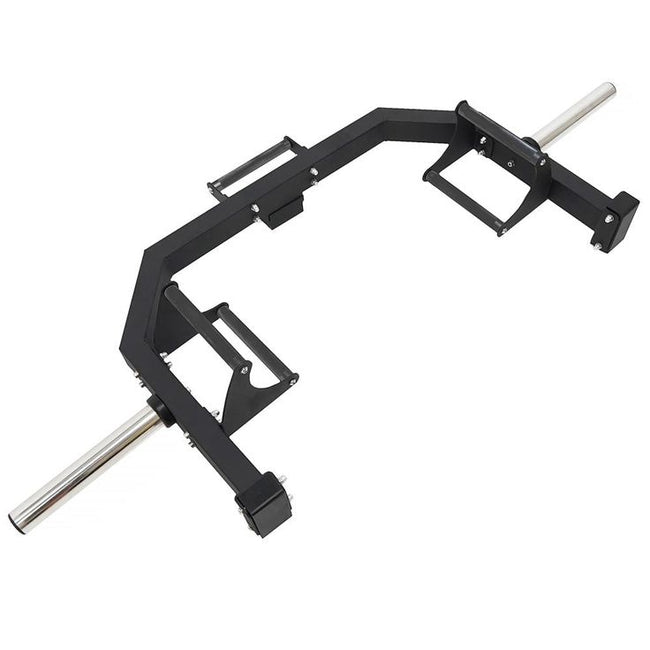 Open trap bar with raised handles