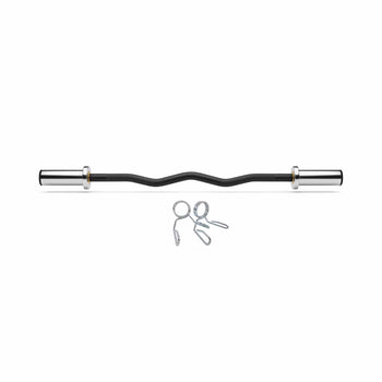 Olympic EZ curl bar and spring collars