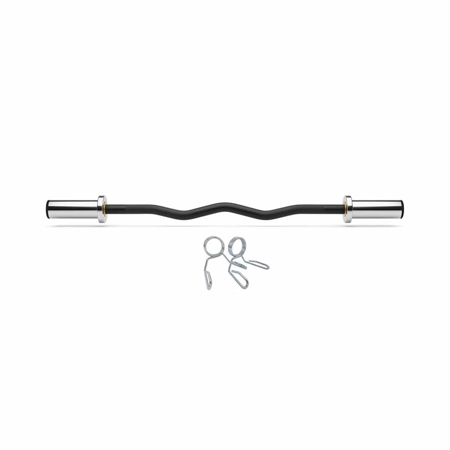 Olympic EZ curl bar and spring collars