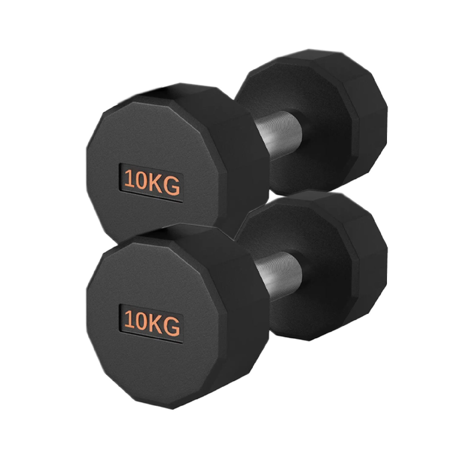 Hex Dumbbells Pairs & Sets (2kg–12kg) – Rubber Coated, Anti-Roll, With & Without Rack for Home Gym