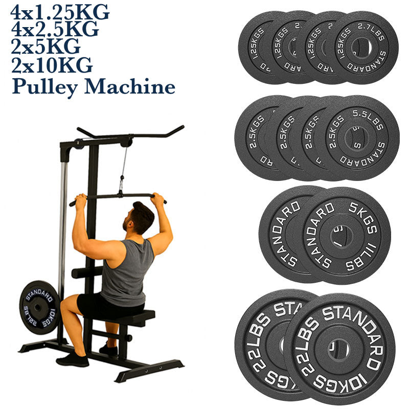 Exercise Pulley Machine Power Tower with Adjustable Seat Cable Positions