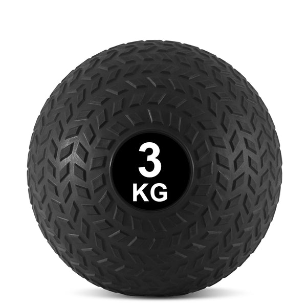 Textured black slam ball marked 3kg