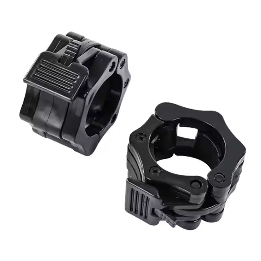 Black Olympic barbell clamp