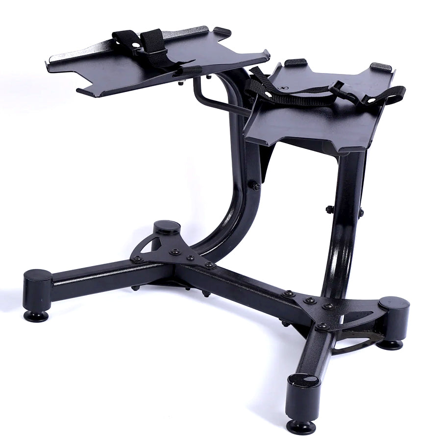 Empty adjustable dumbbell stand