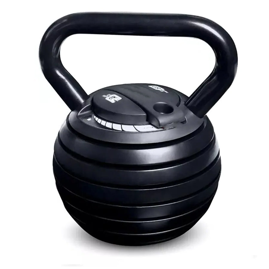 Adjustable kettlebell with stacked plates