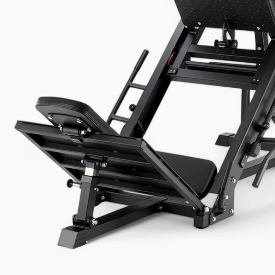 Leg press and hack squat machine