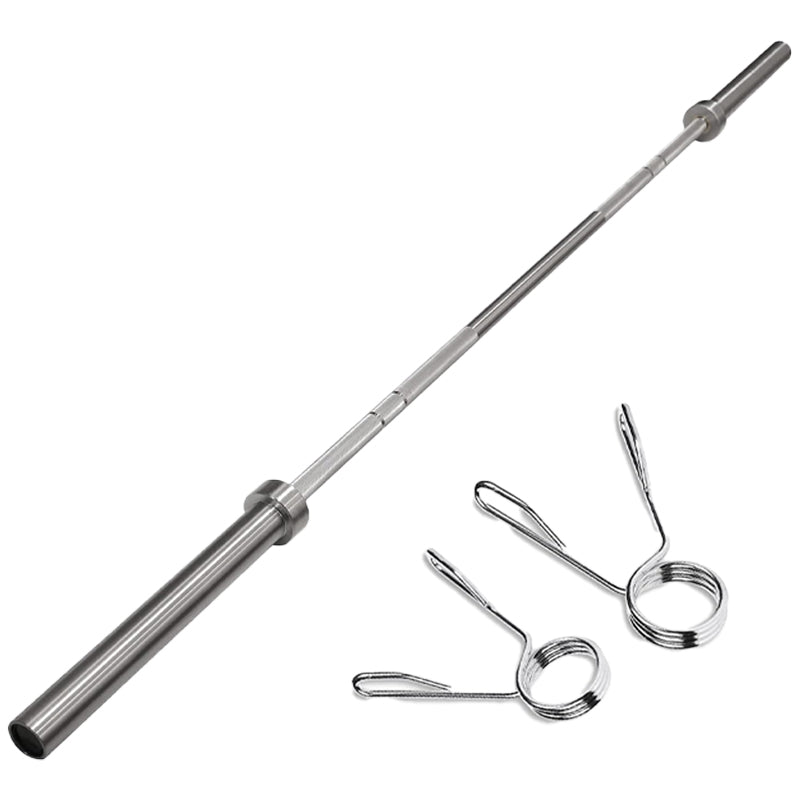 Olympic barbell and spring collars