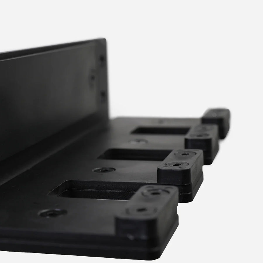 Wall mounted barbell storage brackets