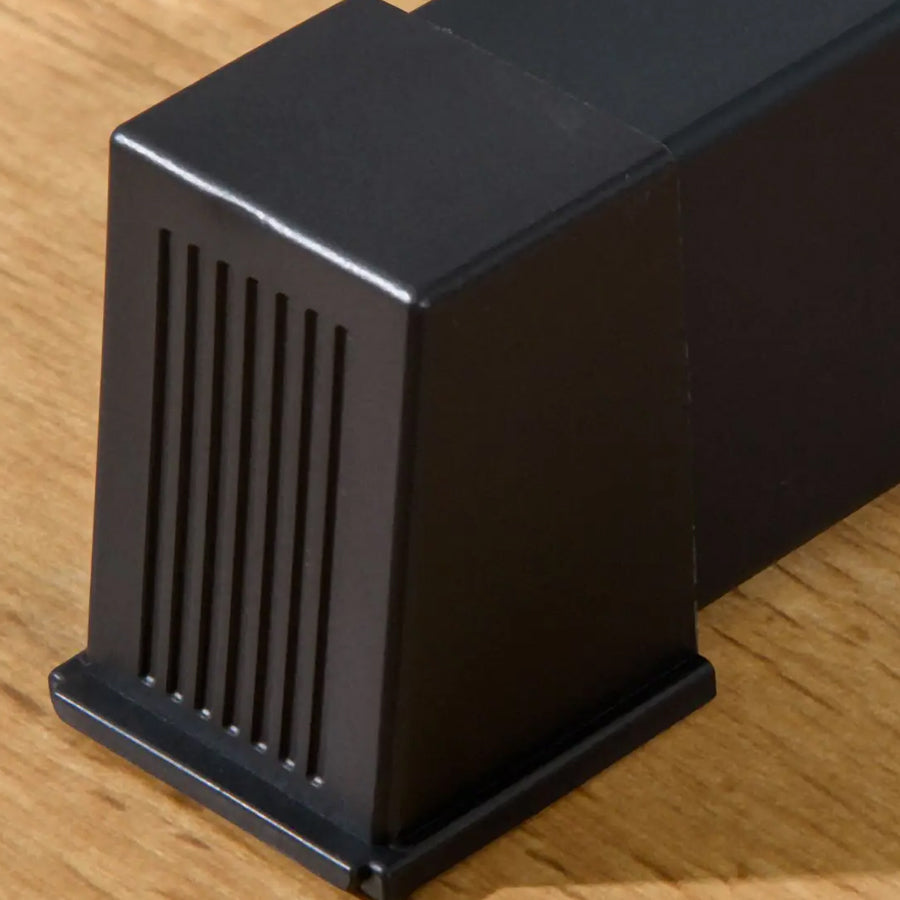 Close-up of a dip station foot