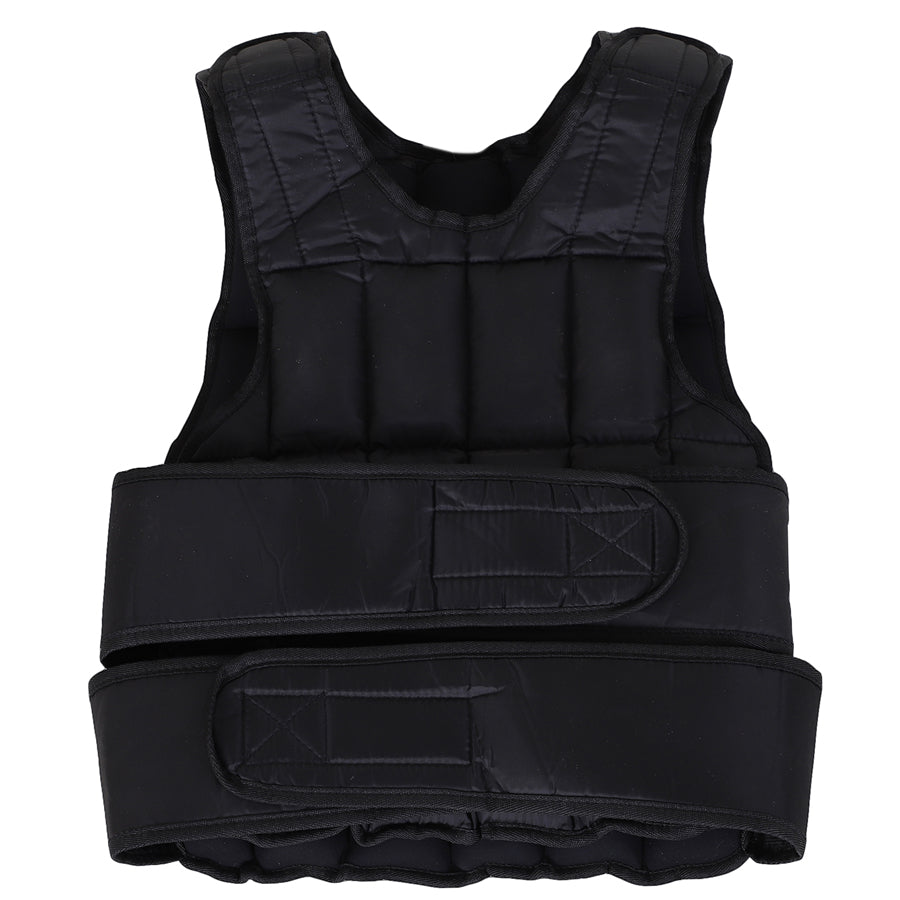 Black adjustable weighted vest