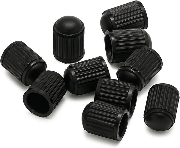 Black tyre valve caps