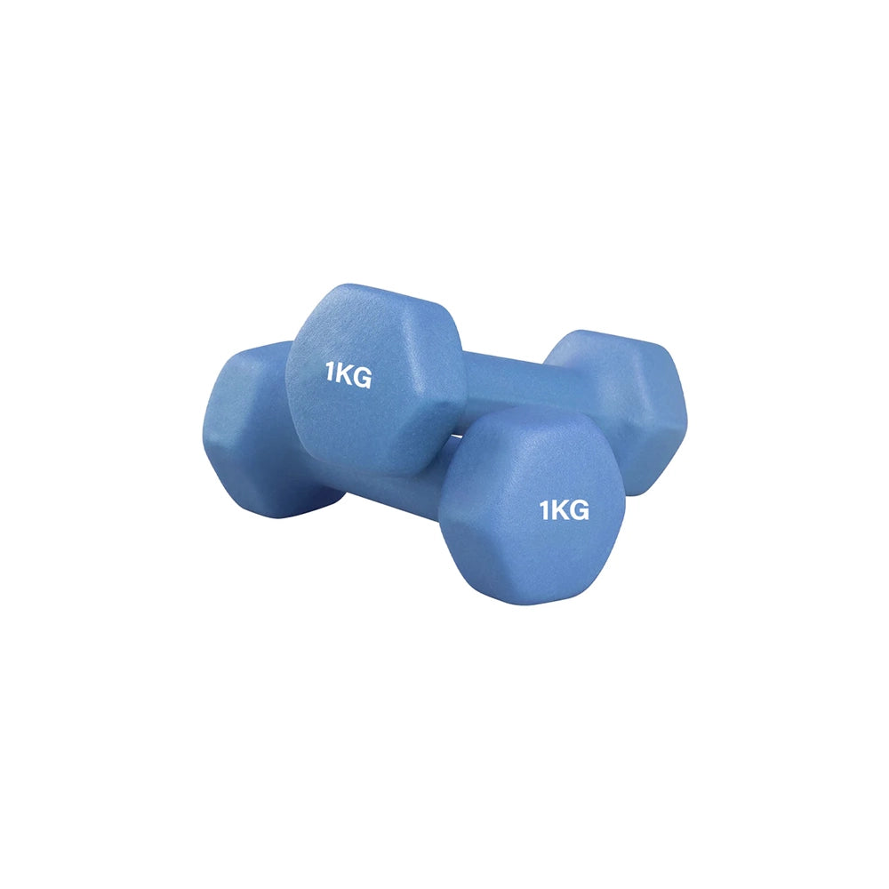 Neoprene Hex Dumbbells Pair & Set (0.5kg–10kg) – Anti-Roll, Non-Slip Grip, Strength Training Weights