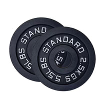 Set of cast iron weight plates