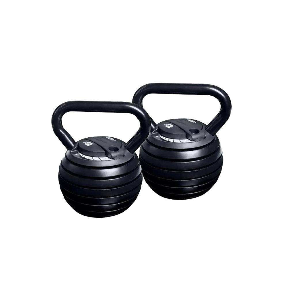 Two adjustable kettlebells