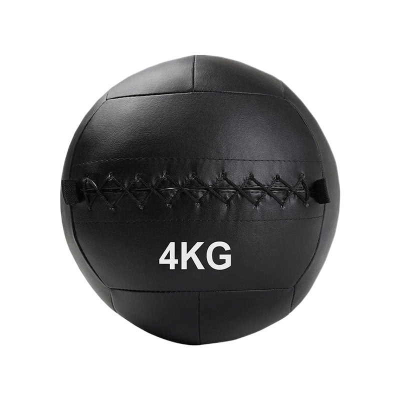 Black wall ball with marked weight