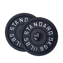 Cast iron weight plates with barbell and spring collars