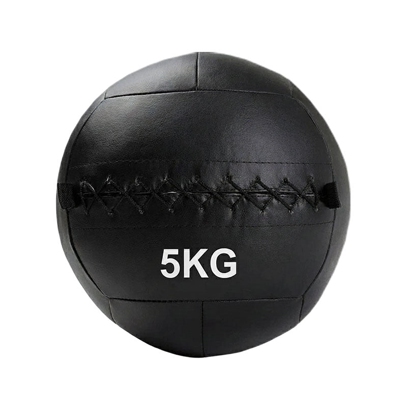 Black wall ball with marked weight