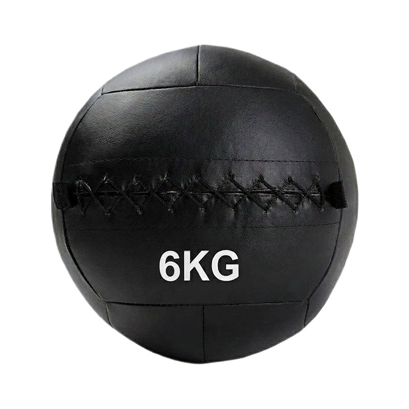 Black wall ball with marked weight