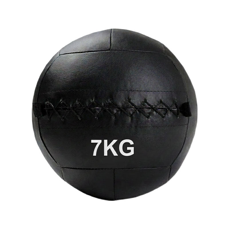Black wall ball with weight marking