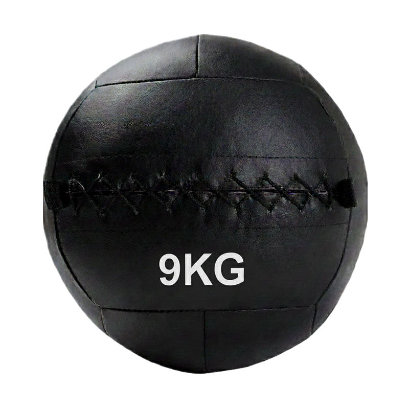 Black wall ball with weight marking