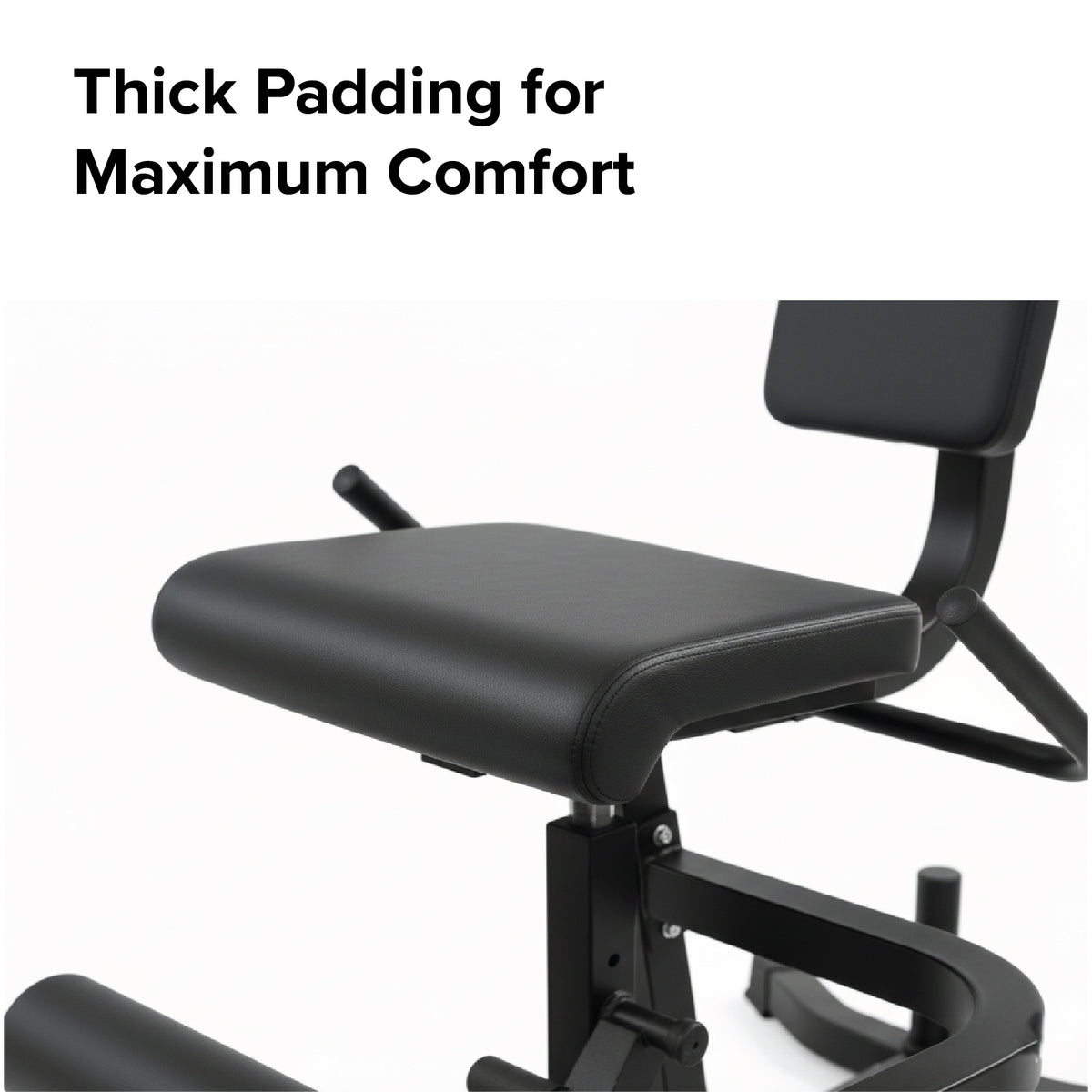 Leg extension and curl machine component details