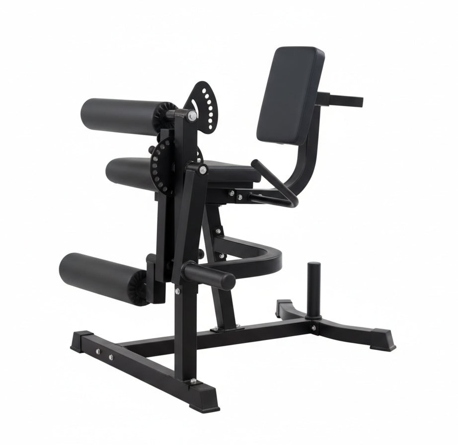 Leg extension and curl machine