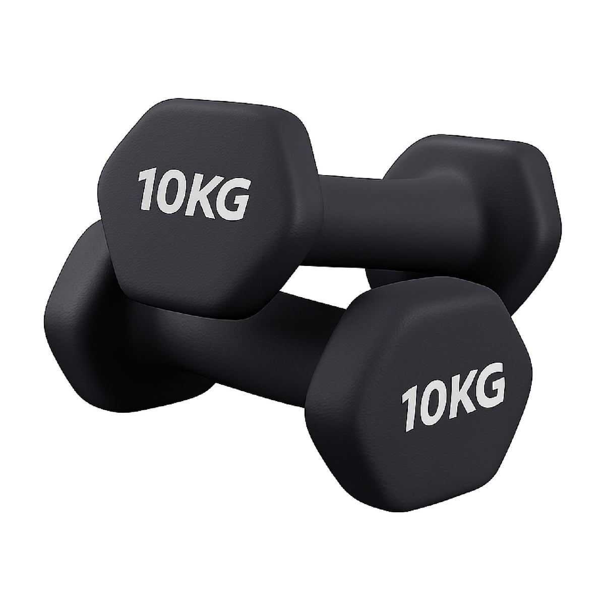 Pair of coloured neoprene dumbbells