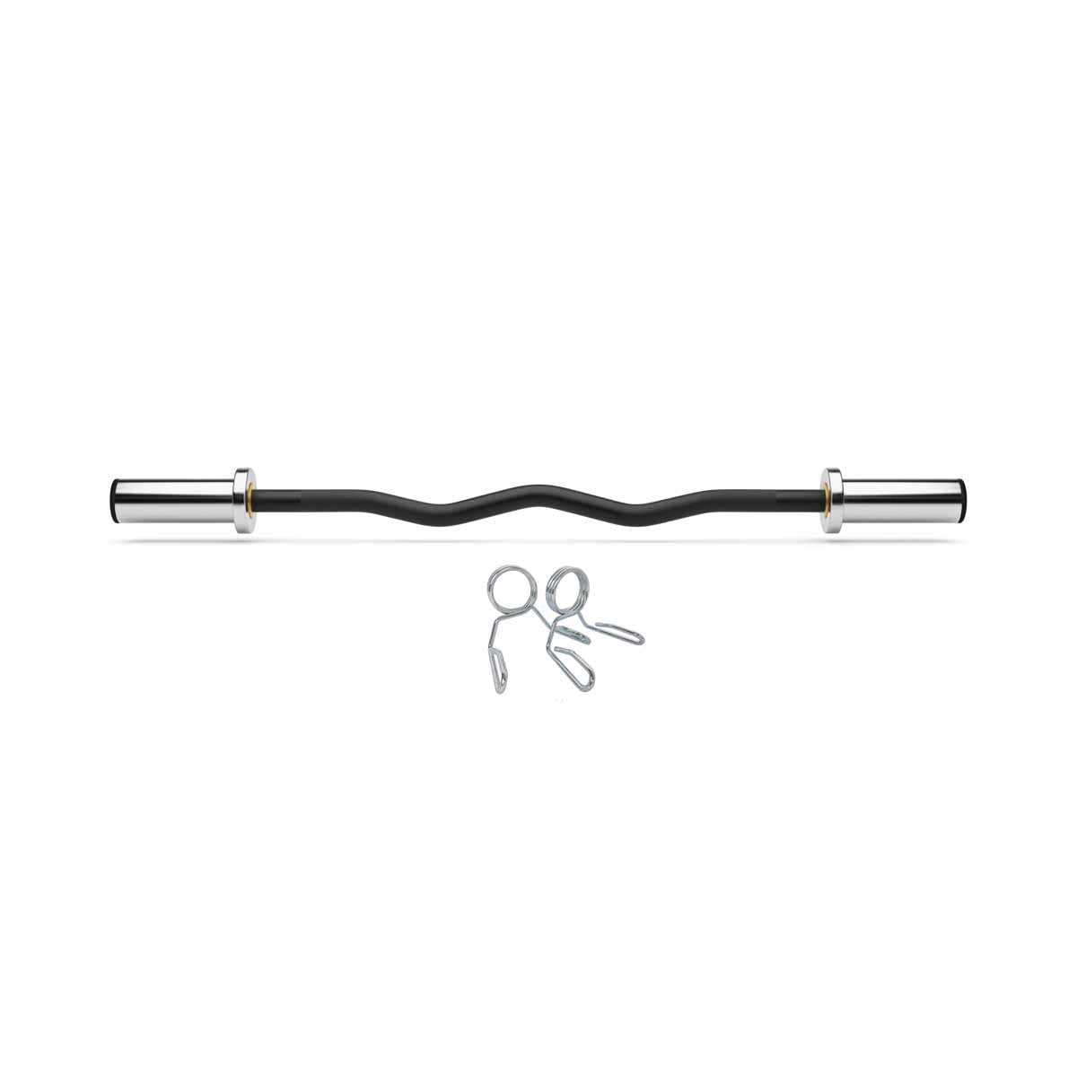 Olympic EZ curl bar and spring collars