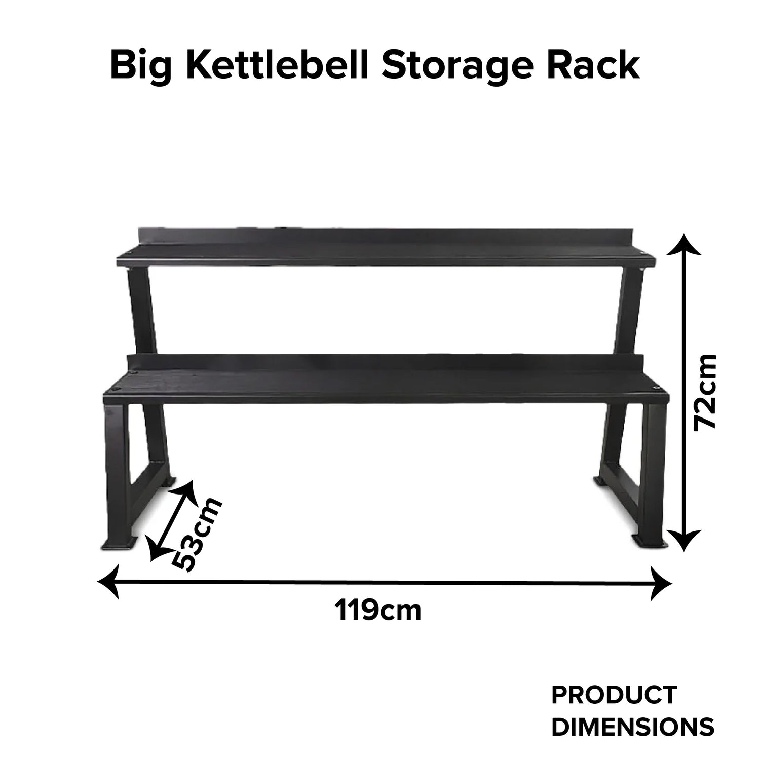 Sharkpower Commercial Kettlebell Rack
